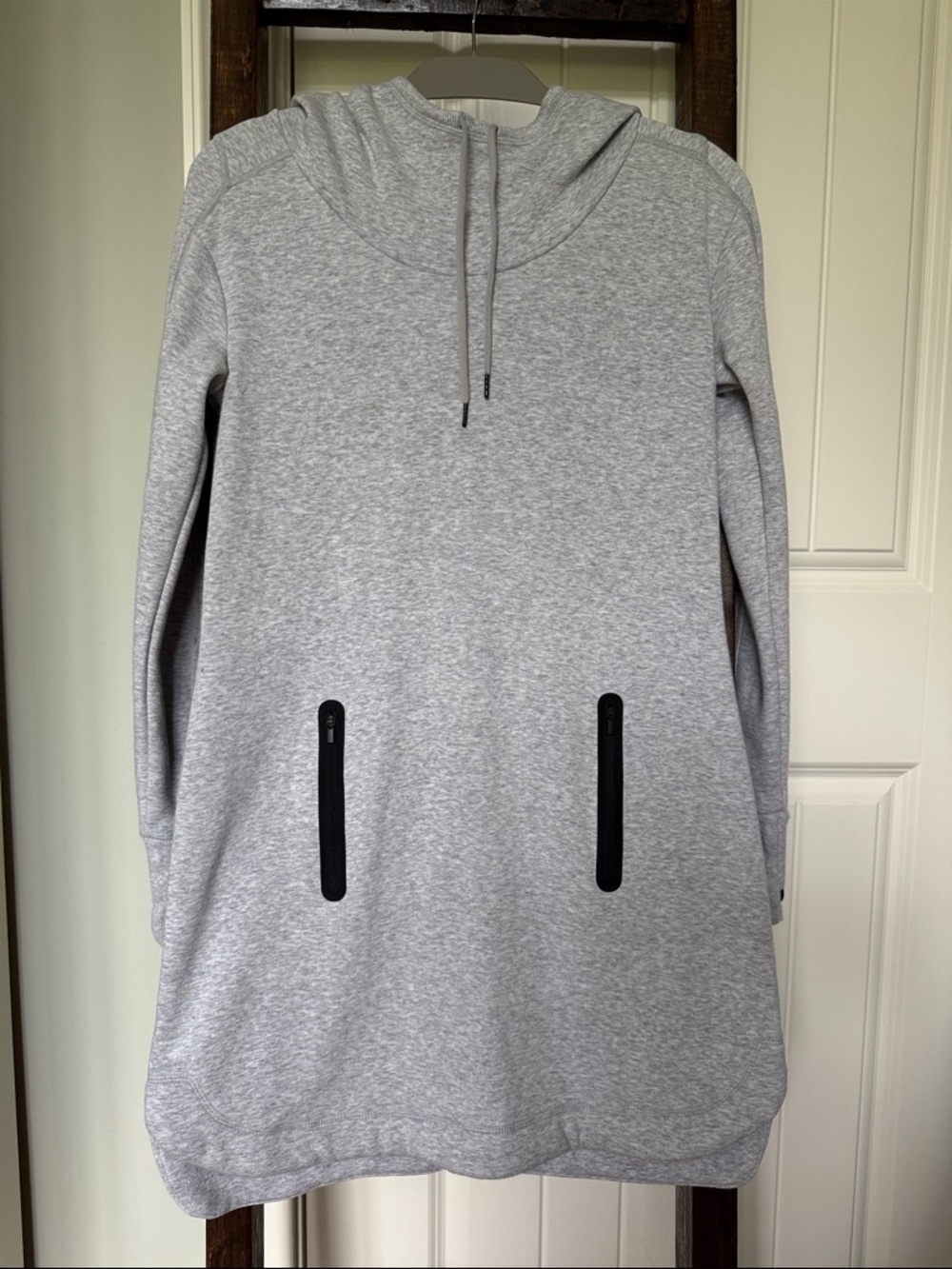 Athleta Gray Cozy Karma Hoodie Dress, S